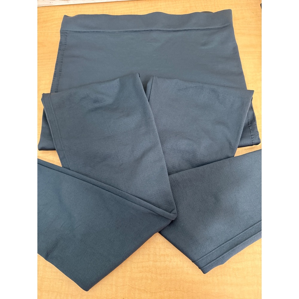 Blanqi Everyday Maternity Leggings XL Dark Teal Blue High Waist Seamless Support